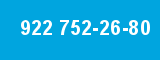 922 752-26-80 922 752-26-80